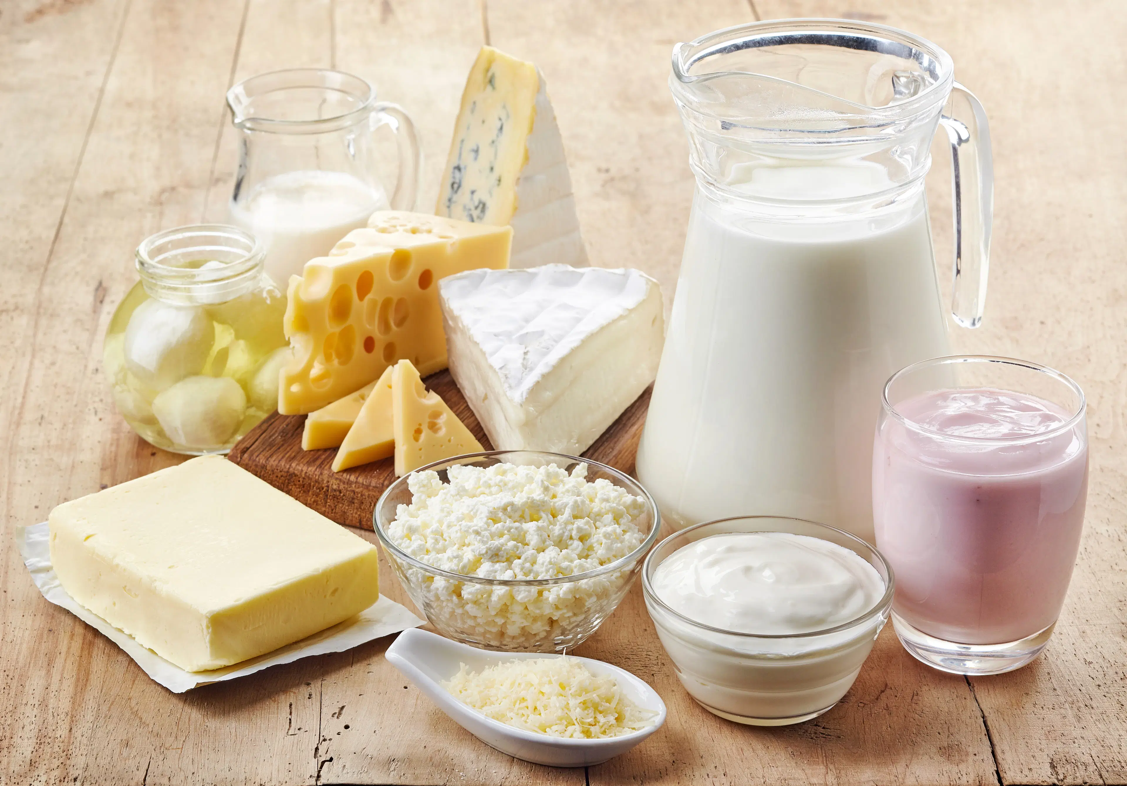 Assorted dairy products